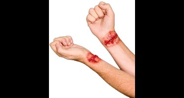 Haza Original Applicatieset Doorgesneden Polsen Halloween Unisex 2 Stuks