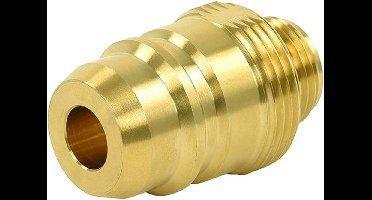 LPG nippel Euronozzle 22 mm messing goud in blister