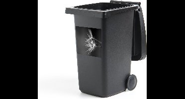 Container sticker Paardenbloemzaden bedekt met vroege dauw - zwart wit - 40x40 cm - Kliko sticker