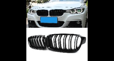 Passend Voor BMW 3-serie F30 F31 Sportgrille Nieren Grille Grill Glossy Glans Zwart M3 look 2011-2018