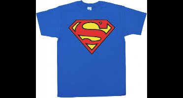 Superman logo t-shirt heren L