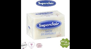 Superclair Savon De Marseille met Glycerine - Zeepblok 400gr
