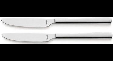 Amefa Martin - 2-delige tafelmesset - hoogglans - zilverkleurig