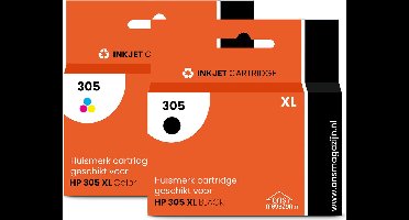 G&G HP 305 XL - Huismerk Inktcartridge - Zwart / Kleur