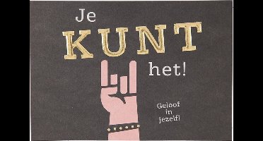 Depesche - Wenskaart "Gewoon Mooi" met de tekst "Je kunt het! Geloof in jezelf!" - mot. 060