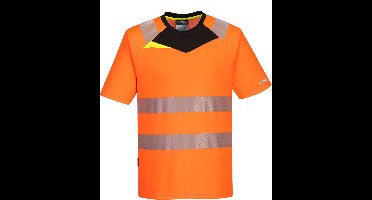 Portwest DX4 Hi-Vis T-shirt K/M DX413 - Oranje/Zwart - S