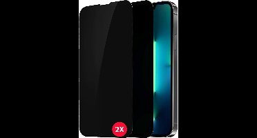 Screenprotector Geschikt voor iPhone 13 pro Privacy Screenprotector Tempered glass 2 Pack