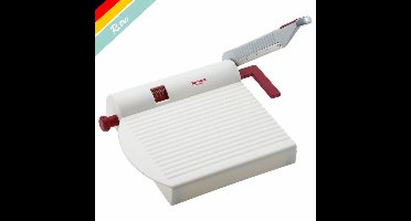 Westmark Kaassnijder met scherp mes, variabele snijdikte, retro-design, roestvrij staal/aluminium/kunststof, Fromarex, wit/rood/zilver, 7000RT60