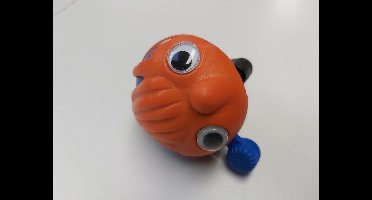 Widek - Happy Faces - Fietsbel - Orange /blauw