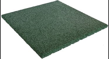Rubber tegels 20 mm - 0.75 m² (3 tegels van 50 x 50 cm) - Groen