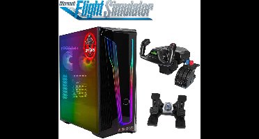 ScreenON - Flight Simulator PC - FLS+Y-I3050-13 - Intel Core i5-12400F - 1TB M.2 NVMe SSD - RTX 3050 - 16GB RAM – Yoke Flight System!