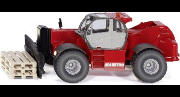 SIKU 3507 Manitou MHT 10230 telescooplader + 3 paletten, schaal: 1:50, metaal/kunststof