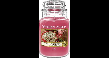 Yankee Candle - Peppermint Pinwheels Large Jar Geurkaars - 90 branduren - twee lonten