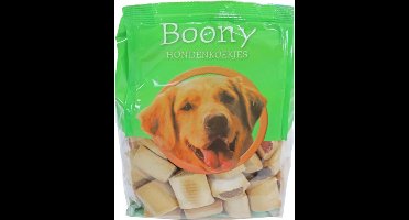Boony Mergkoekjes mix - Hondensnack - Hondenkoekjes - Snack hond - Hondenbrokjes - Hondenbiscuit - Kauwsnack hond - 400 gram