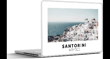 Laptop sticker - 12.3 inch - Griekenland - Santorini - Water - 30x22cm - Laptopstickers - Laptop skin - Cover