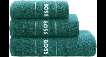 Hugo Boss handdoek - Plain - Everglade - 50x100 cm