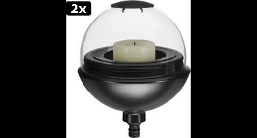 2x GARDENA ClickUp! Windlicht