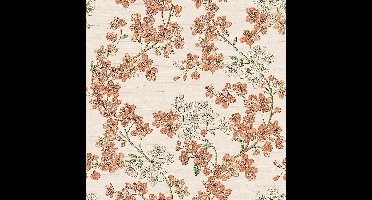 Dutch Wallcoverings - Grace Cherry blossom orange - vliesbehang - 10m x 53cm - GR322202
