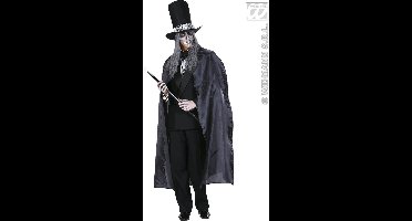 Zwarte cape 130cm