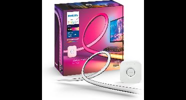 Philips Hue starterkit - Play gradient lightstrip PC monitor - wit en gekleurd licht – 32-34 inch monitor