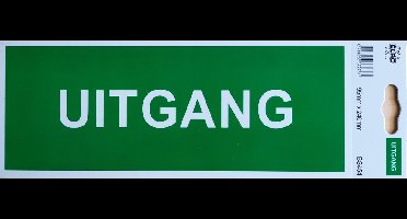 Elro Uitgang bord - 95mm x 240mm - Zelfklevend -  Veiligheid - Bewegwijzering - BS454