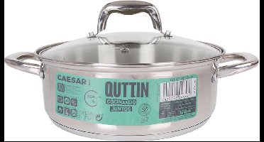 Casserolepan met deksel New Caesar Staal (ø 24 cm)