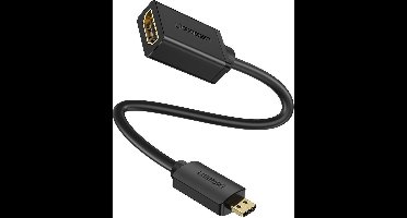 Ugreen - kabel - kabeladapter adapter HDMI - micro HDMI - 19 - pin - 20cm - zwart - (20134)