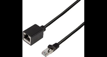 LogiLink CQX033S netwerkkabel Zwart 1 m Cat6a S/FTP (S-STP)