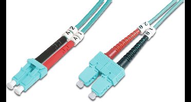 Digitus DK-2532-05/3 Glasvezel Optische vezel Aansluitkabel [1x LC-stekker - 1x SC-stekker] 50/125 µ Multimode OM3 5.00