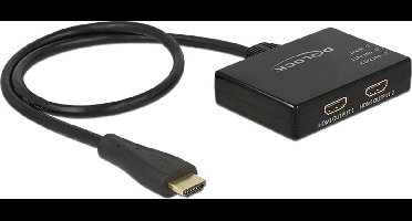 DeLOCK HDMI splitter 1 naar 2 - versie 1.4 (4K 30Hz) - 0,60 meter