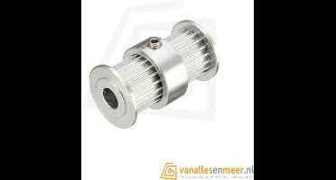 GT2-6 Dubbele Pulley voor 5mm as
