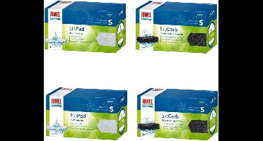 Juwel - Filter spons set - Super compact (S) Filterwatten + BioCarb Koolspons - 2x 2 stuks - Voordeelverpakking