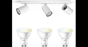 WiZ Kosipo Opbouwspot (Wit) - Warm tot Koelwit Licht - Plafondspot met 3 Lichtpunten - GU10 -Te bedienen via WiFi