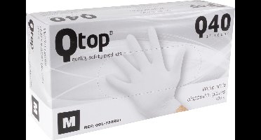 Handschoenen uit nitril,  medium, wit, doos van 100 stuks