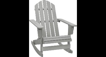 vidaXL - Tuinschommelstoel - hout - grijs