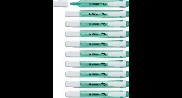 STABILO swing cool - Markeerstift - Perfect Voor Onderweg - Turquoise - Doos 10 Stuks