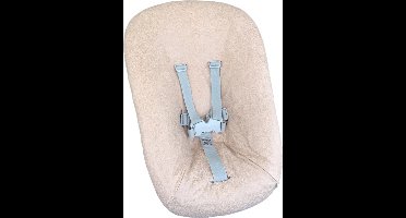 #72 Newborn hoes, Licht zalm suéde look, Stokke Tripp Trapp. Ook geschikt voor Kidsmill Up.