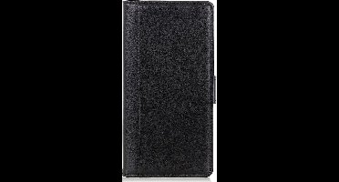 Shop4 - Xiaomi 12 Pro Hoesje - Wallet Case met Pasjeshouder Grain Zwart