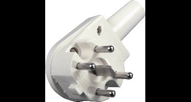 Perilex 5-pins (m) haakse stroomstekker / beige
