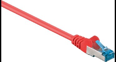 Goobay - S/FTP netwerkkabel CAT6a - Rood - 0,25 meter