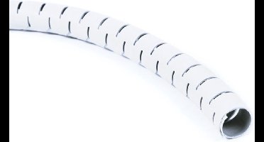 Cable eater kabelslang met rijgtool - 15mm / 10m / wit