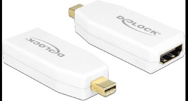 DeLOCK premium Mini DisplayPort naar HDMI actieve adapter - DP 1.2 / HDMI 1.4 (4K 30Hz) / wit