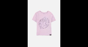 Disney Beauty & The Beast - Fearless Princess - Belle Powerful Kinder T-shirt - Kids 134/140 - Roze