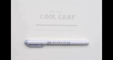 Zebra Mildliner Double-Sided Highlighter - Fine / Bold – Mild Cool Gray / WKT7-MCGR
