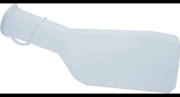 Sundo Urinaal transparant met handvat en beschermring - PVC tot 60 °C - Wit