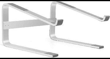 LuxeBass Universeel Laptop standaard (zilver) | Laptophouder | Aluminium - LB557