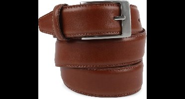 Suitable Riem Cognac Leer 022 - Maat 95 - Heren leren broekriem / broeksriem - Ceintuur - Riem formeel