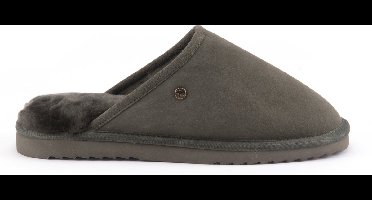 Warmbat Classic Unisex Suede Heren Sloffen - Olijfgroen - Maat 40