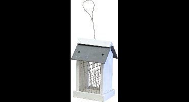 Pindahouder - wit/leisteen - 2-zijdig - hangbaar - 27 cm.