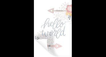 Muurstickers - Sticker Folie - Quote - Kinderen - Bloemen - Jongens - Meisjes - Baby - 20x30 cm - Plakfolie - Muurstickers Kinderkamer - Zelfklevend Behang - Zelfklevend behangpapier - Stickerfolie